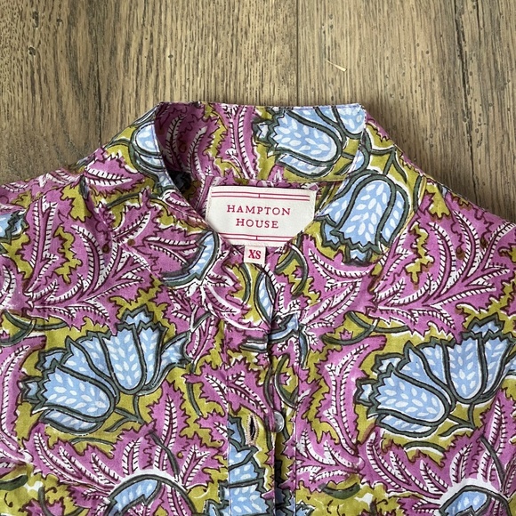 Hampton House Tuckernuck Hunter Dress in Fuchsia Floral Sz XS - Picture 9 of 12